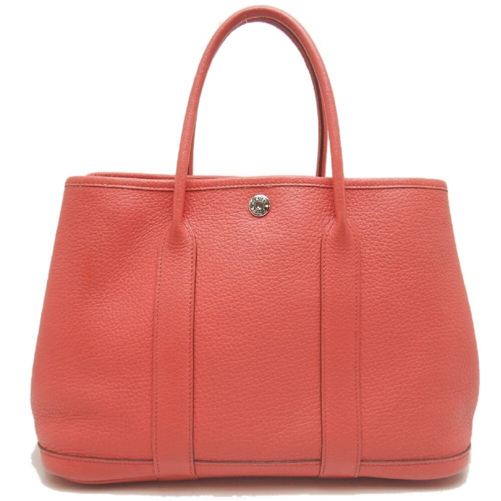 HERMES Garden Party TPM Handbag, Negonda Leather, Bougainvillea, Women's, 253949